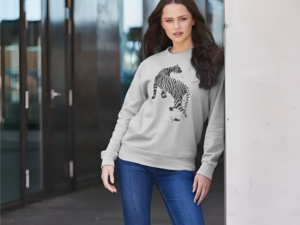 Drop shoulder sweater
