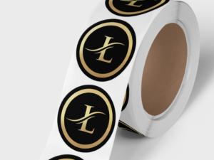 Stickers op rol met foliedruk - Afbeelding 1